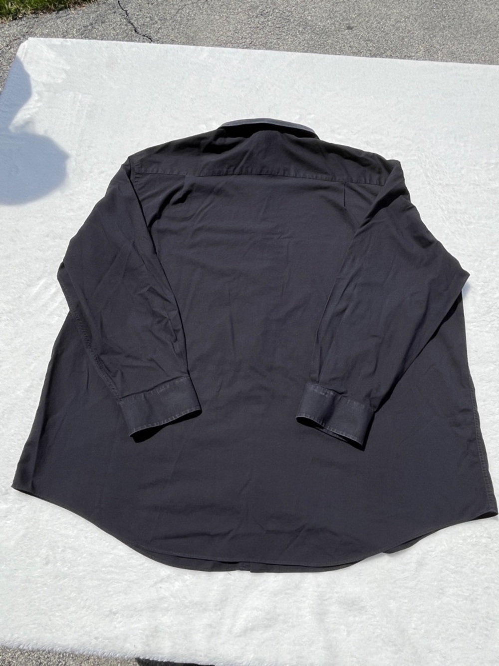 Croft & Barrow Men’s Black Button Down Dress Shirt 20 34/35 Classic Fit - Picture 6 of 13